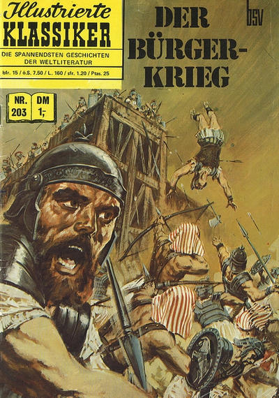 Cover for Illustrierte Klassiker [Classics Illustrated] (BSV - Williams, 1956 series) #203 - Der Bürgerkrieg