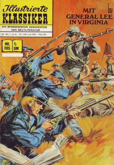 Cover for Illustrierte Klassiker [Classics Illustrated] (BSV - Williams, 1956 series) #205 - Mit General Lee in Virginia