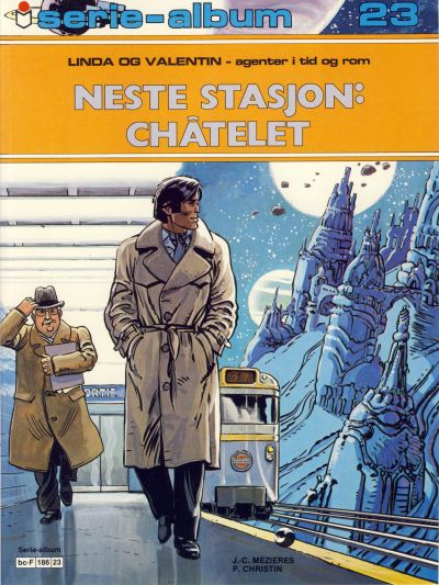 Cover for Serie-album (Semic, 1982 series) #23 - Linda og Valentin - Neste stasjon: Châtelet