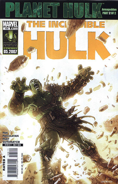 Cover for Incredible Hulk (Marvel, 2000 series) #105 [Direct Edition]