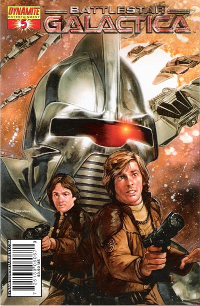 Cover for Classic Battlestar Galactica (Dynamite Entertainment, 2006 series) #5 [Cover A Dave Dorman]
