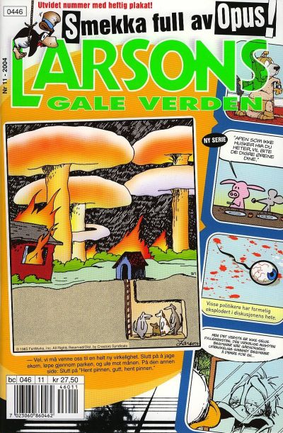 Cover for Larsons gale verden (Bladkompaniet / Schibsted, 1992 series) #11/2004