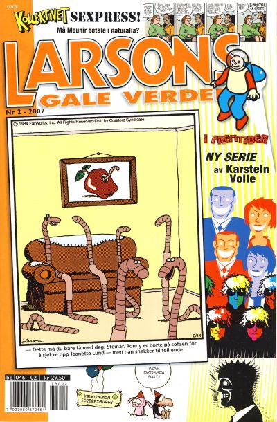 Cover for Larsons gale verden (Bladkompaniet / Schibsted, 1992 series) #2/2007