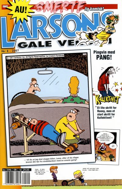 Cover for Larsons gale verden (Bladkompaniet / Schibsted, 1992 series) #8/2007