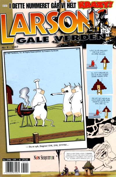 Cover for Larsons gale verden (Bladkompaniet / Schibsted, 1992 series) #9/2007