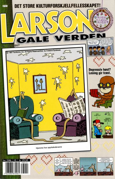 Cover for Larsons gale verden (Bladkompaniet / Schibsted, 1992 series) #10/2007