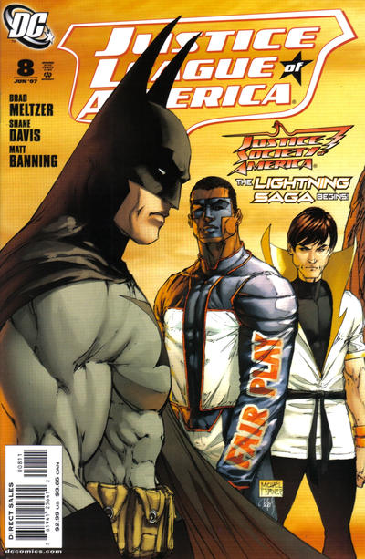 Cover for Justice League of America (DC, 2006 series) #8 [Michael Turner Cover]