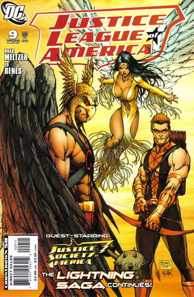 Cover for Justice League of America (DC, 2006 series) #9 [Michael Turner Cover]