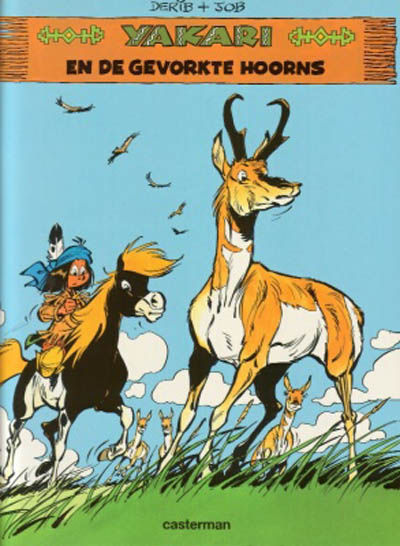 Cover for Yakari (Casterman, 1977 series) #23 - Yakari en de gevorkte hoorns