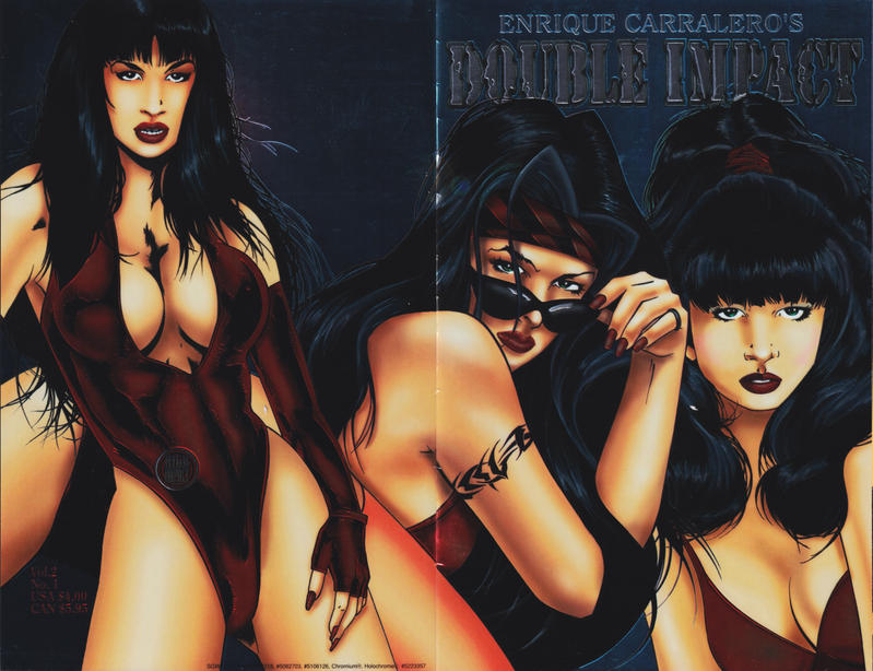 Cover for Double Impact (High Impact Entertainment, 1996 series) #1 [Chromium Edition]