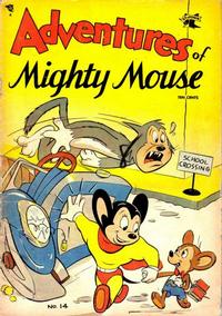Cover for Adventures of Mighty Mouse (St. John, 1952 series) #14