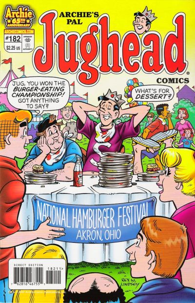 Cover for Archie's Pal Jughead Comics (Archie, 1993 series) #182