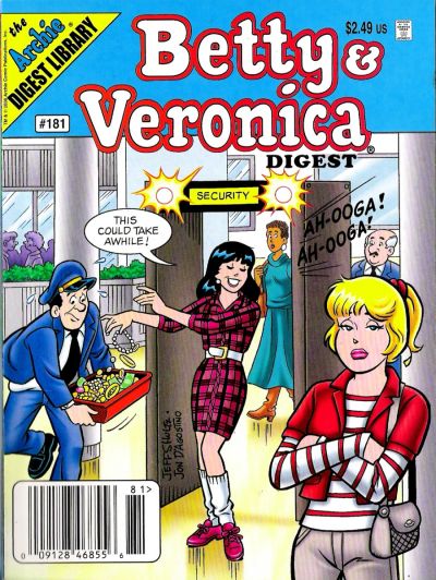 Cover for Betty and Veronica Comics Digest Magazine (Archie, 1983 series) #181