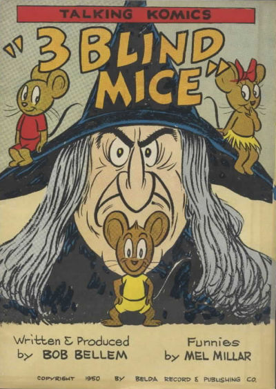 Cover for Talking Komics (Belda Record & Publ. Co., 1946 series) #[H - 3 Blind Mice]