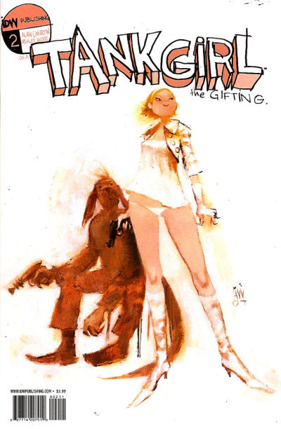 Cover for Tank Girl: The Gifting (IDW, 2007 series) #2 [Cover A]