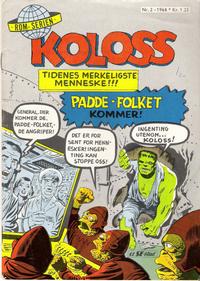 Cover for Koloss (Serieforlaget / Se-Bladene / Stabenfeldt, 1968 series) #2/1968