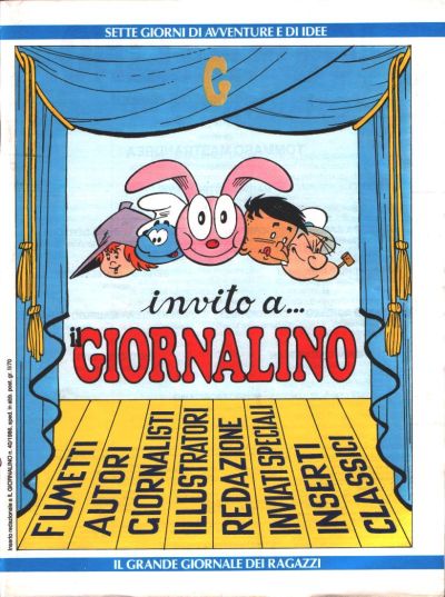 Cover for Supplementi a  Il Giornalino (Edizioni San Paolo, 1982 series) #40/1986 - Invito a... Il Giornalino