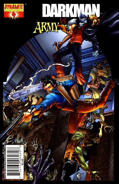 Cover for Darkman vs. The Army of Darkness (Dynamite Entertainment, 2006 series) #4 [Nick Bradshaw Cover]