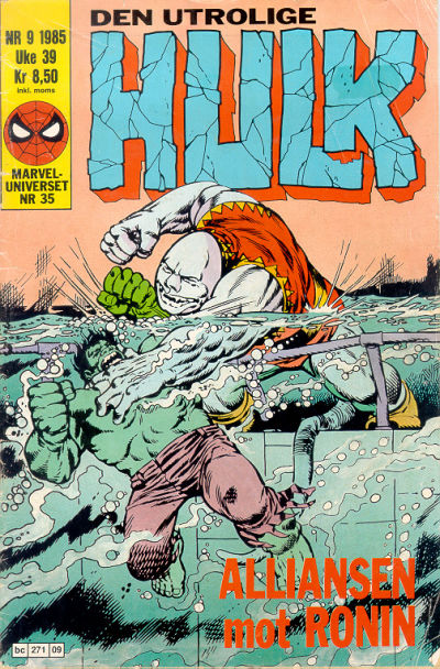 Cover for Hulk (Semic, 1984 series) #9/1985