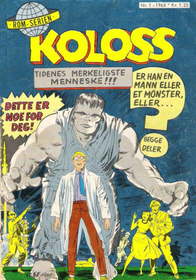 Cover for Koloss (Serieforlaget / Se-Bladene / Stabenfeldt, 1968 series) #1/1968