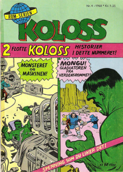 Cover for Koloss (Serieforlaget / Se-Bladene / Stabenfeldt, 1968 series) #4/1968