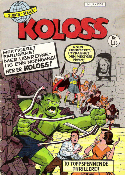 Cover for Koloss (Serieforlaget / Se-Bladene / Stabenfeldt, 1968 series) #5/1968