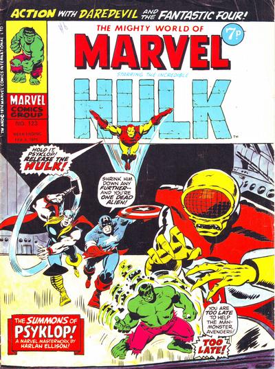 Cover for The Mighty World of Marvel (Marvel UK, 1972 series) #123
