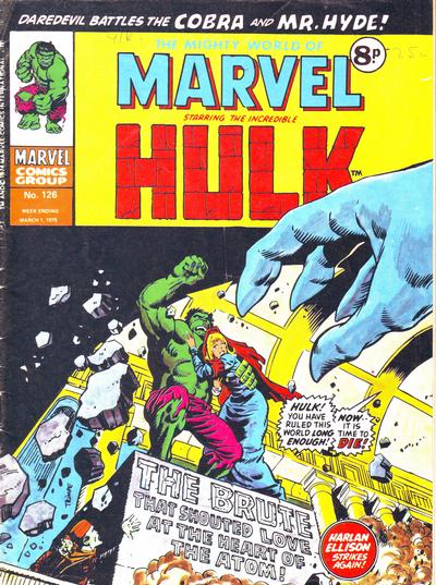 Cover for The Mighty World of Marvel (Marvel UK, 1972 series) #126