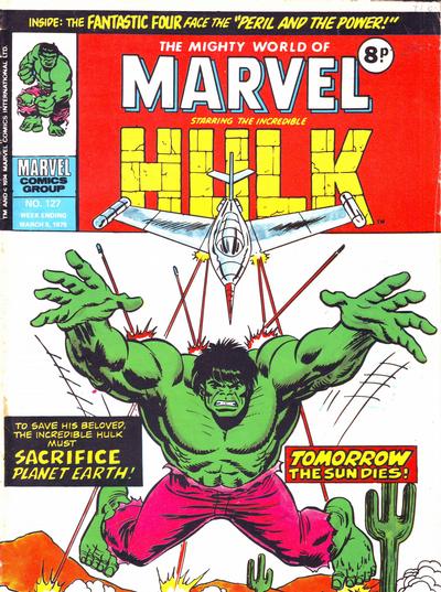Cover for The Mighty World of Marvel (Marvel UK, 1972 series) #127
