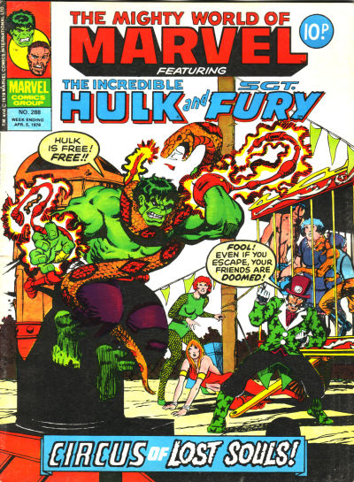 Cover for The Mighty World of Marvel (Marvel UK, 1972 series) #288