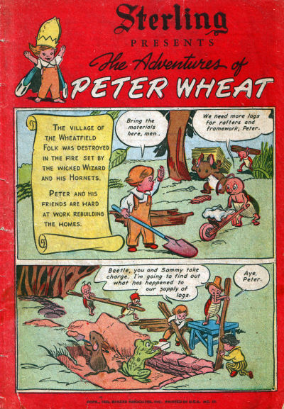 Cover for The Adventures of Peter Wheat (Peter Wheat Bread and Bakers Associates, 1948 series) #23 [Sterling]