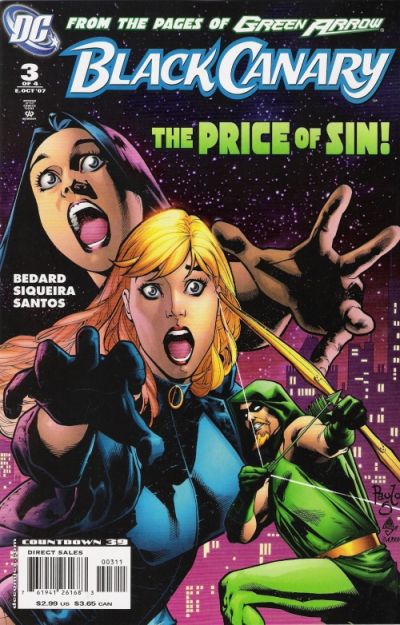 Cover for Black Canary (DC, 2007 series) #3