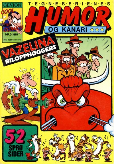 Cover for Humor og kanari (Gevion, 1987 series) #3/1987