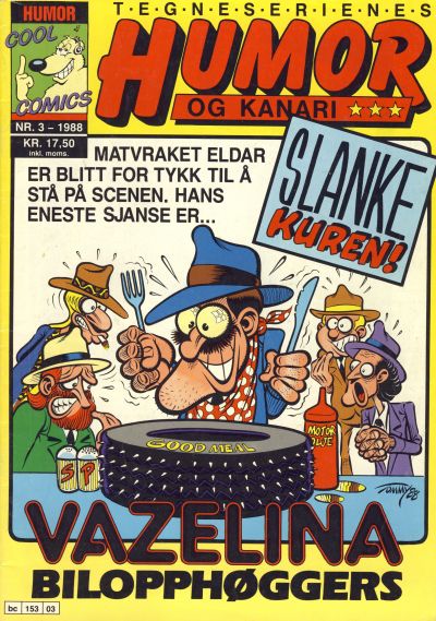 Cover for Humor og kanari (Bladkompaniet / Schibsted, 1988 series) #3/1988