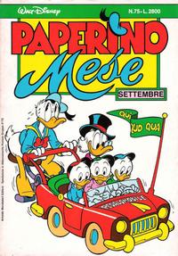 Cover for Paperino Mese (Mondadori, 1986 series) #75