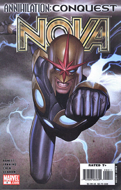 Cover for Nova (Marvel, 2007 series) #4