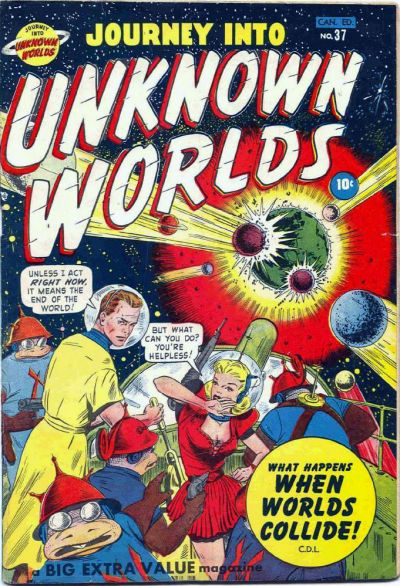 Cover for Journey into Unknown Worlds (Bell Features, 1950 series) #37