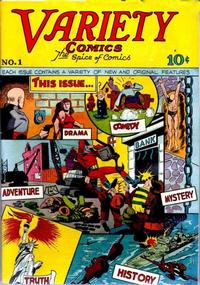 Cover Thumbnail for Variety Comics (Croydon Publishing Co., 1944 series) #1