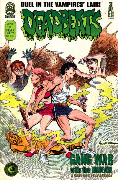 Cover for Deadbeats (Claypool Comics, 1993 series) #3