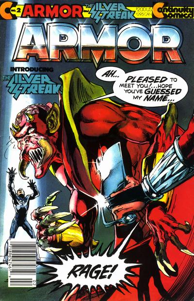 Cover for Armor (Continuity, 1985 series) #2 [Newsstand]