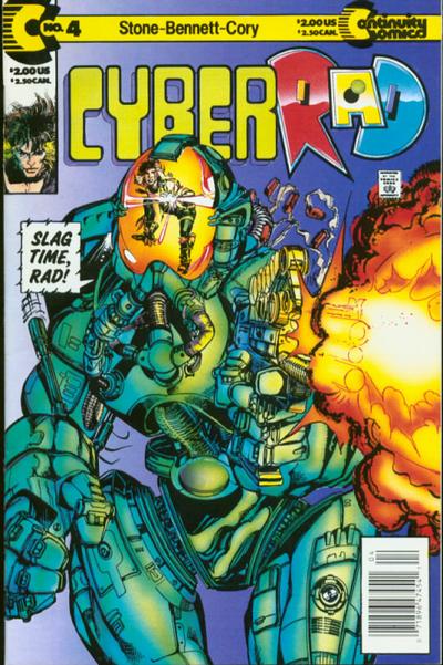 Cover for CyberRad (Continuity, 1991 series) #4 [Newsstand]