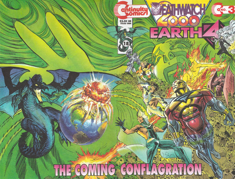 Cover for Earth 4 Deathwatch 2000 (Continuity, 1993 series) #3