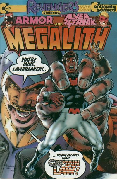 Cover for The Revengers Featuring Megalith (Continuity, 1985 series) #3 [Direct]