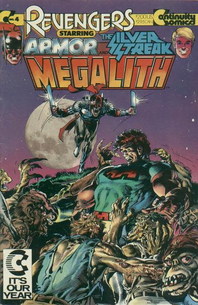 Cover for The Revengers Featuring Megalith (Continuity, 1985 series) #4 [Direct]