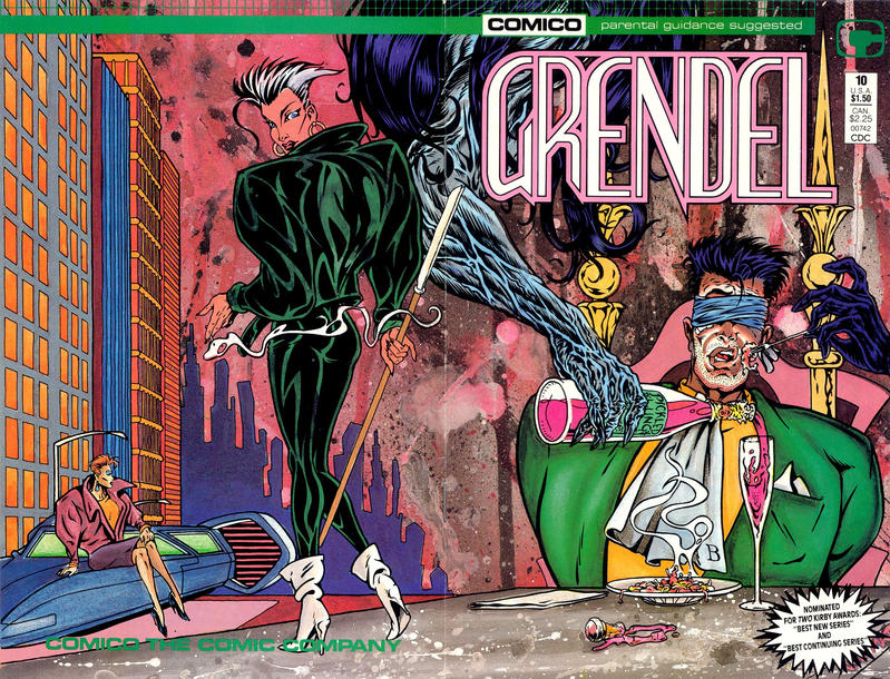 Cover for Grendel (Comico, 1986 series) #10 [Direct]