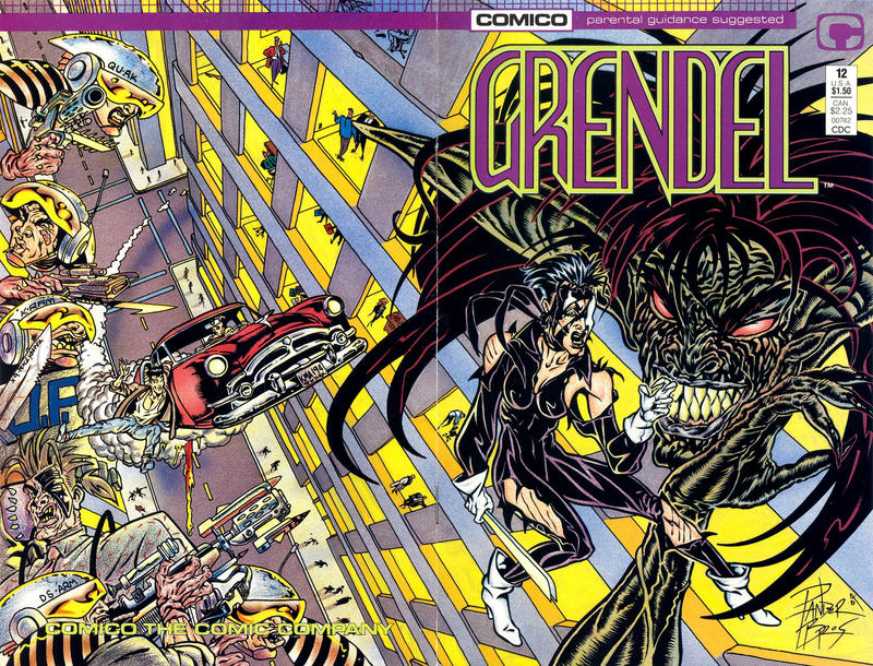 Cover for Grendel (Comico, 1986 series) #12 [Direct]
