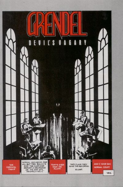 Cover for Grendel: Devil's Vagary (Comico, 1987 series) 