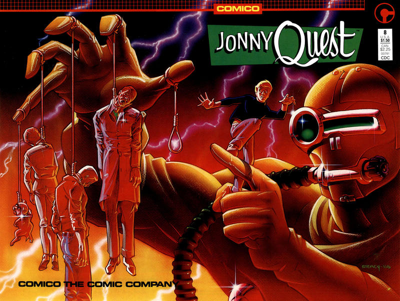 Cover for Jonny Quest (Comico, 1986 series) #8 [Direct]