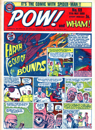 Cover for Pow! and Wham! (IPC, 1968 series) #69