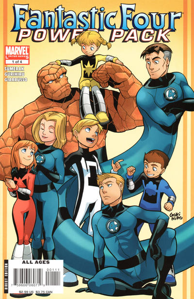 Cover for Fantastic Four and Power Pack (Marvel, 2007 series) #1